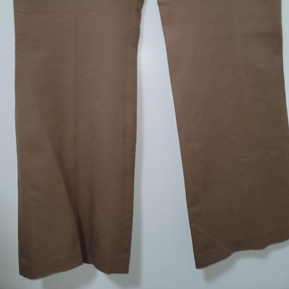 New Lauren Ralph Lauren Womens Brown Adelle Stretch Cotton Straight Leg Pants 16 - Picture 8 of 15